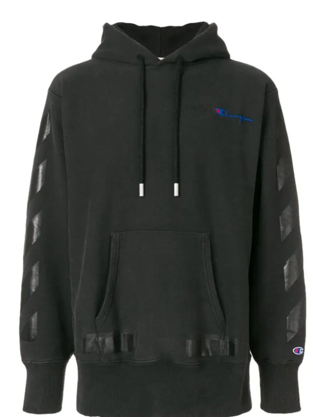 Off-White x Champions Logo-Embroidered Hoodie (Sweatshirt)